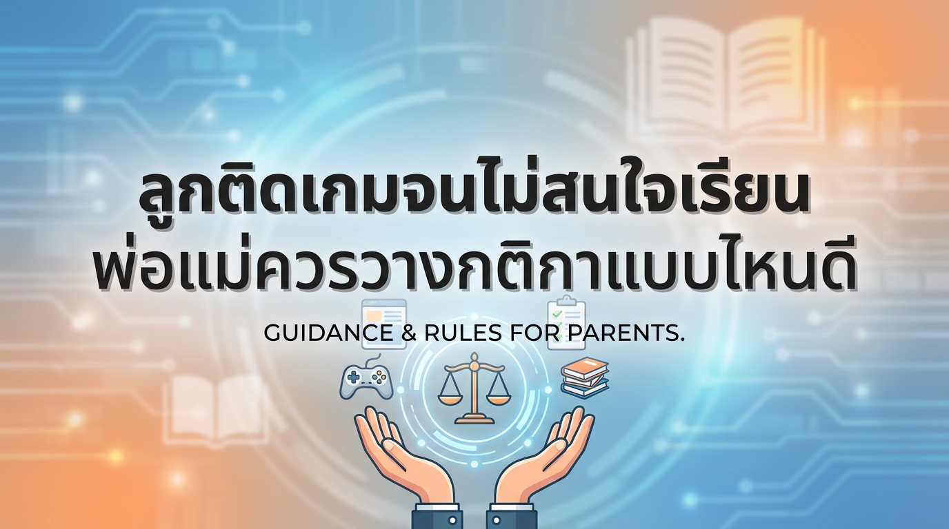 ลูกติดเกมจนไม่สนใจเรียน พ่อแม่ควรวางกติกาแบบไหนดี