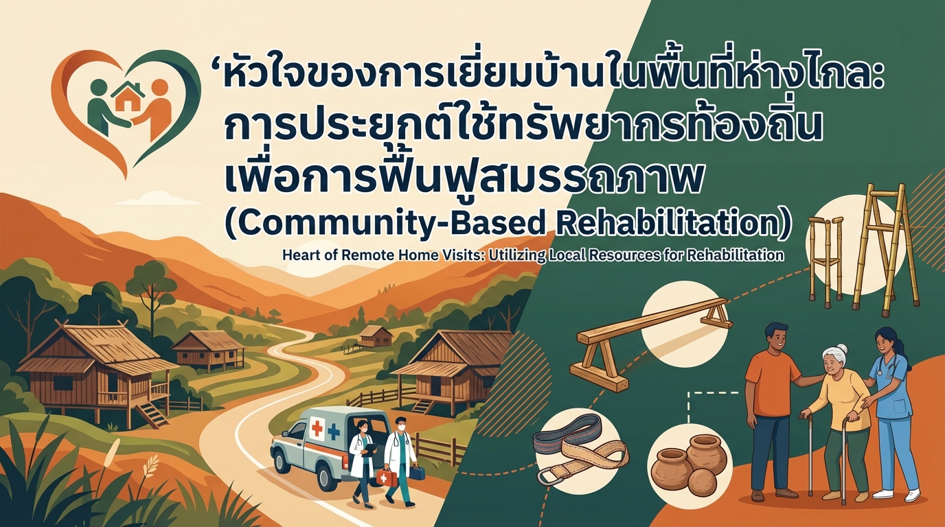 หัวใจของการเยี่ยมบ้านในพื้นที่ห่างไกล: การประยุกต์ใช้ทรัพยากรท้องถิ่นเพื่อการฟื้นฟูสมรรถภาพ (Community-Based Rehabilitation)