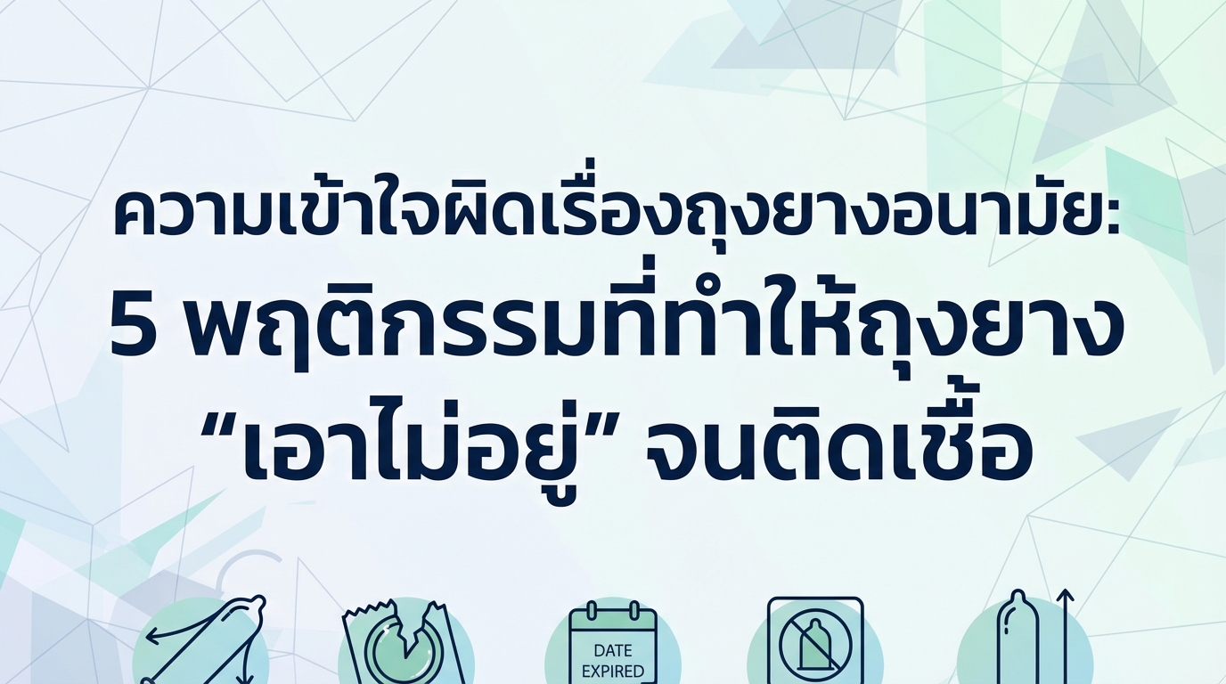 ความเข้าใจผิดเรื่องถุงยางอนามัย: 5 พฤติกรรมที่ทำให้ถุงยาง “เอาไม่อยู่” จนติดเชื้อ