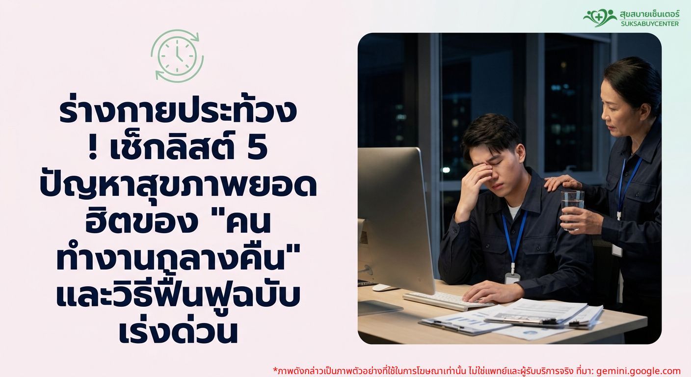 ร่างกายประท้วง! เช็กลิสต์ 5 ปัญหาสุขภาพยอดฮิตของ “คนทำงานกลางคืน” พร้อมวิธีฟื้นฟูฉบับเร่งด่วน