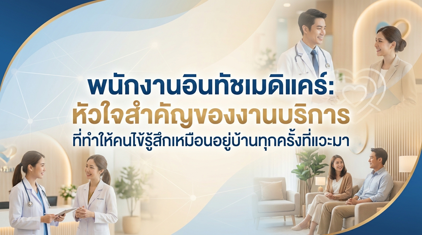 พนักงานอินทัชเมดิแคร์: หัวใจสำคัญของงานบริการ ที่ทำให้คนไข้รู้สึกเหมือนอยู่บ้านทุกครั้งที่แวะมา