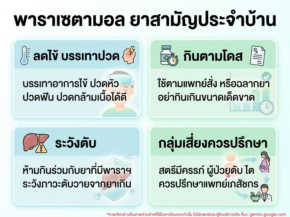 พาราเซตามอล ยาสามัญประจำบ้าน