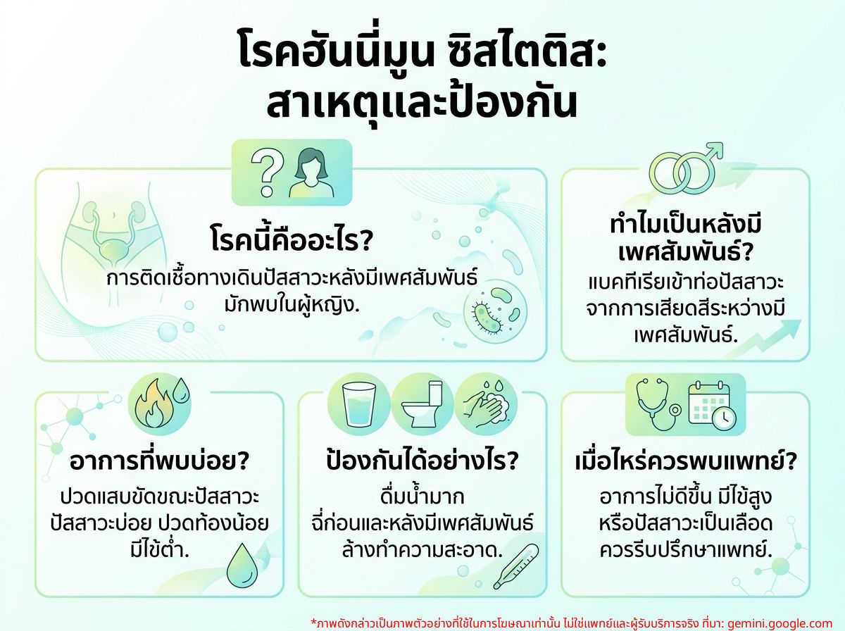 ผู้หญิงปวดฉี่แสบขัดหลังมีเพศสัมพันธ์ อาการโรคฮันนีมูน