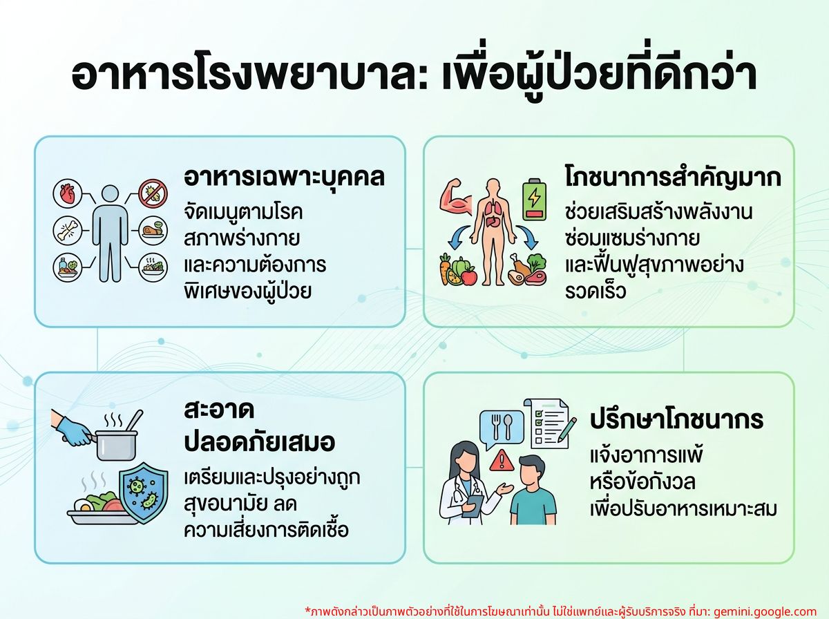 อาหารในโรงพยาบาลสำหรับผู้ป่วย