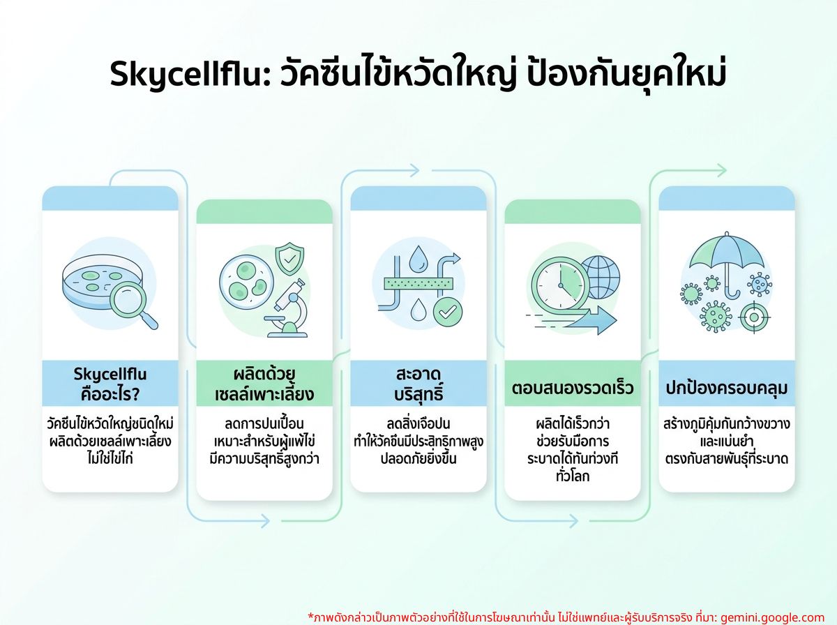 Skycellflu คืออะไร วัคซีนไข้หวัดใหญ่รุ่นใหม่